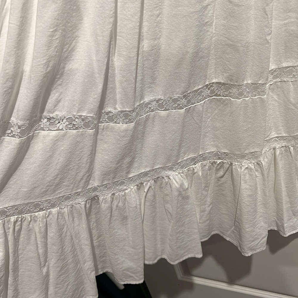 Reformation White Sleeveless Ruffled Bust Midi Dress - Picture 7 of 7